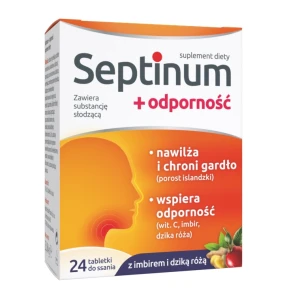 Septinum + odporność suplement diety 24 tabletki do ssania