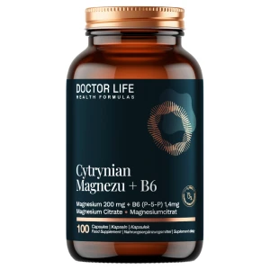 Doctor Life Cytrynian magnezu + witamina B6 suplement diety 100 kapsułek