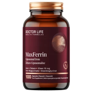 Doctor Life MaxFerrin Żelazo Liposomalne 10mg suplement diety 100 kapsułek