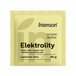 Intenson Elektrolity z obniżoną zawartością sodu o smaku cytryna-malina 16g