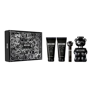 Moschino Toy Boy zestaw woda perfumowana spray 100ml + żel pod prysznic 100ml + balsam po goleniu 100ml + woda perfumowana spray 10ml