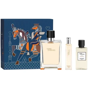 Terre D'Hermes zestaw woda toaletowa spray 100ml + woda toaletowa spray 15ml + balsam po goleniu 40ml