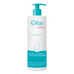 OILLAN Baby Żel 3w1 do kąpieli, mycia ciała i włosów - 400 ml