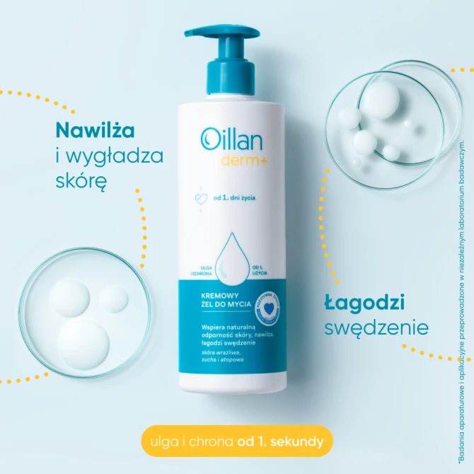 OILLAN Derm+ Kremowy żel do mycia - 400 ml