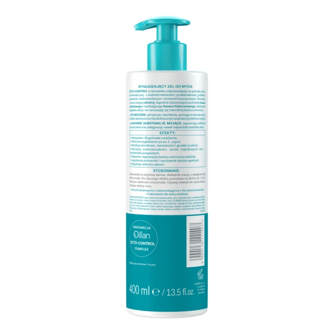 OILLAN Skin Control wygładzający żel do mycia - 400 ml