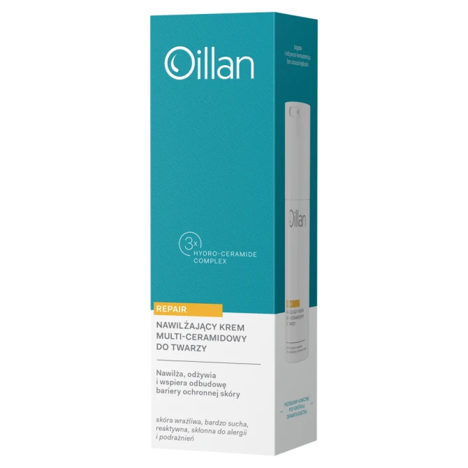 OILLAN Repair nawilżający krem multi-ceramidowy do twarzy - 50 ml