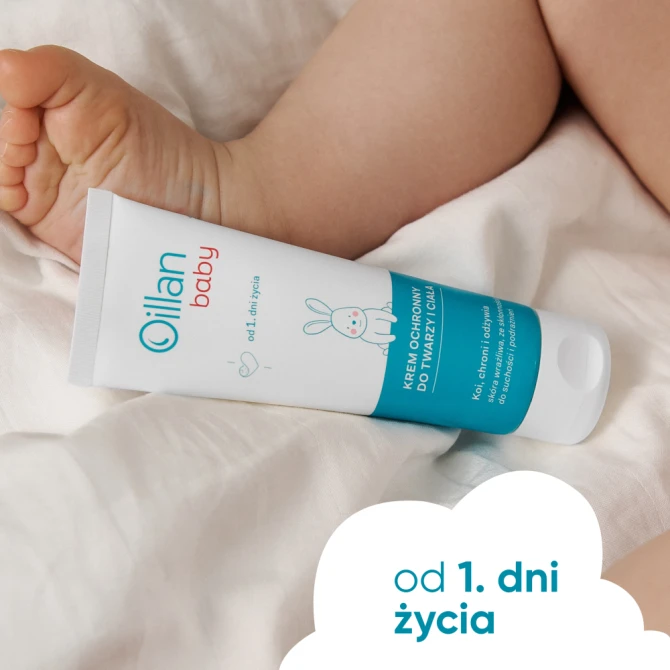 OILLAN Baby Krem ochronny do twarzy i ciała - 75 ml