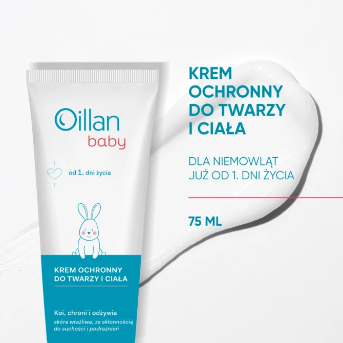 OILLAN Baby Krem ochronny do twarzy i ciała - 75 ml
