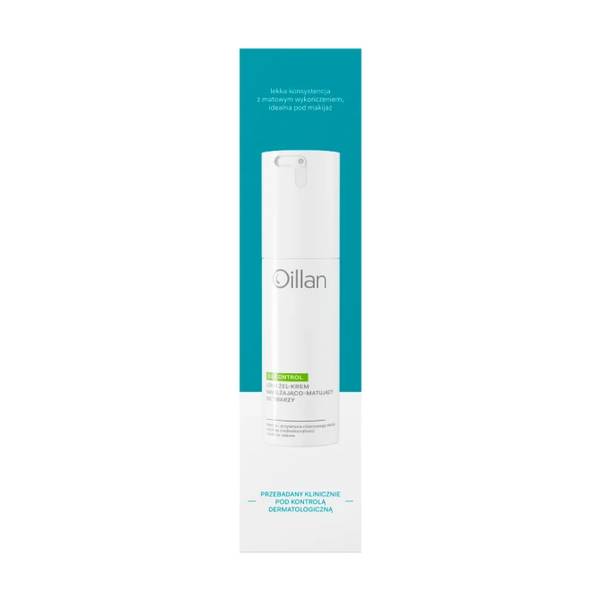 OILLAN Oil Control lekki żel-krem nawilżająco-matujący do twarzy - 50 ml