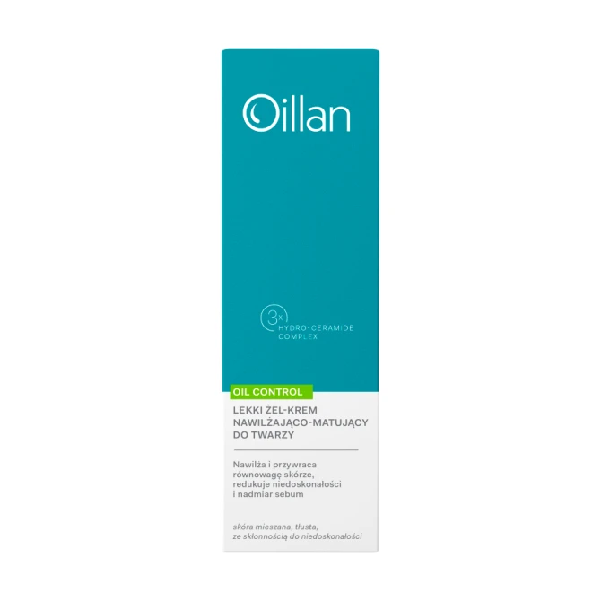 OILLAN Oil Control lekki żel-krem nawilżająco-matujący do twarzy - 50 ml