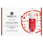 BASICLAB Dermocosmetics Trichologis Zestaw 3x stymulujące serum przeciw wypadaniu włosów, 5% kompleksu peptydów egzosomowych, 1% adenozyny, biotynylowany peptyd, kopexil, aktywacja i wzmocnienie 3x30 ml