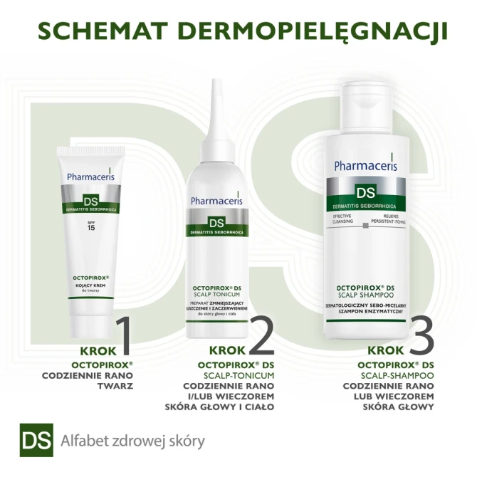 PHARMACERIS DS OCTOPIROX Kojący Krem Do Twarzy SPF15 - 30 ml