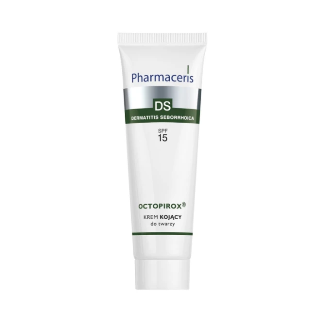 PHARMACERIS DS OCTOPIROX Kojący Krem Do Twarzy SPF15 - 30 ml