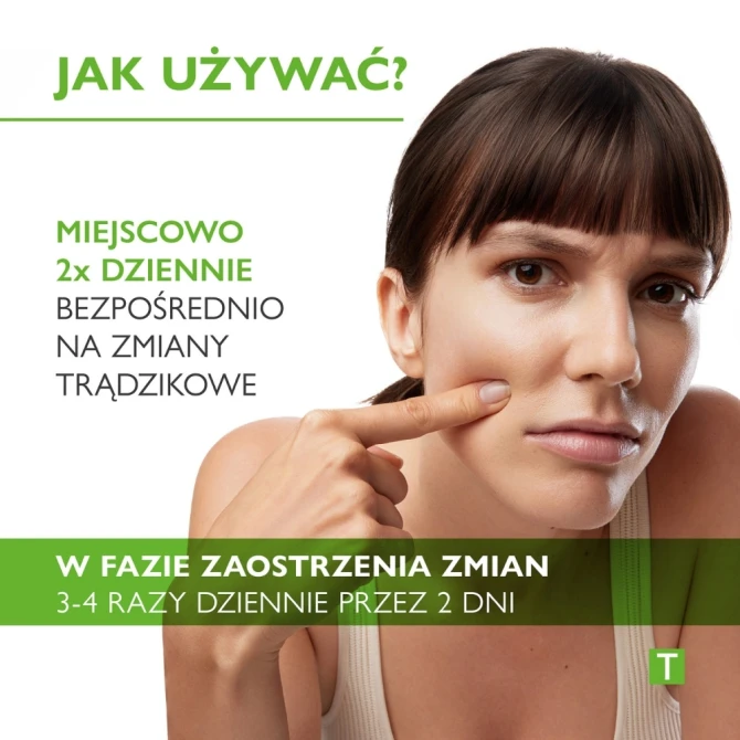 PHARMACERIS T MEDI ACNE-POINTGEL Żel Punktowy, 2% H₂0₂ Na Miejscowe Zmiany Mikrozapalne - 10 ml