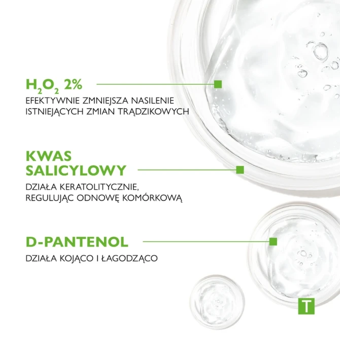 PHARMACERIS T MEDI ACNE-POINTGEL Żel Punktowy, 2% H₂0₂ Na Miejscowe Zmiany Mikrozapalne - 10 ml