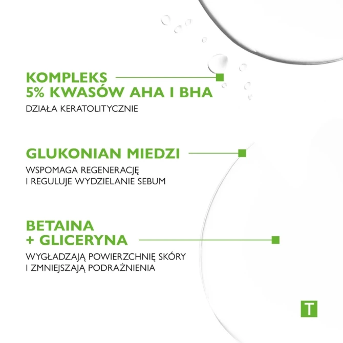 PHARMACERIS T SEBO-ACIDUM-CLARIS Oczyszczający płyn bakteriostatyczny - 190ml