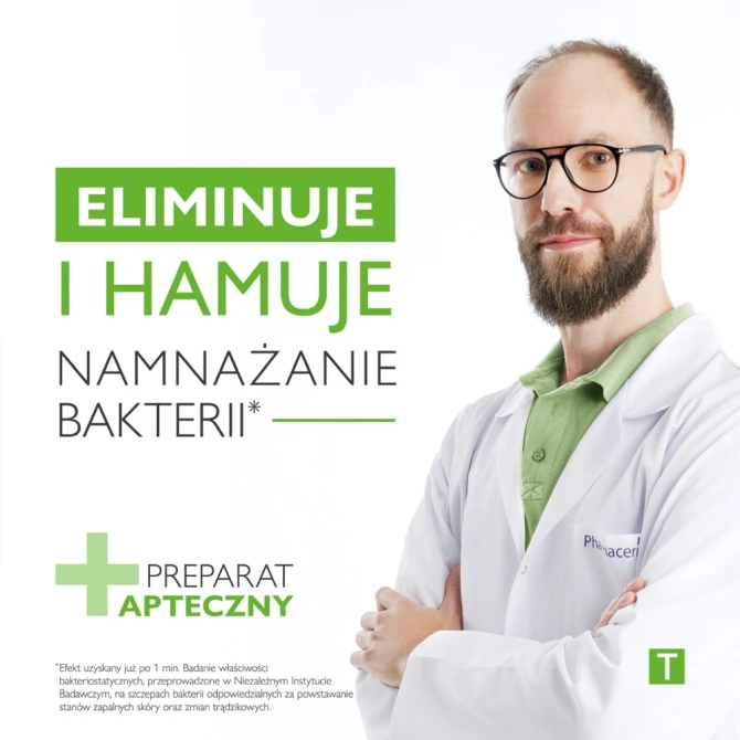 PHARMACERIS T SEBO-ACIDUM-CLARIS Oczyszczający płyn bakteriostatyczny - 190ml