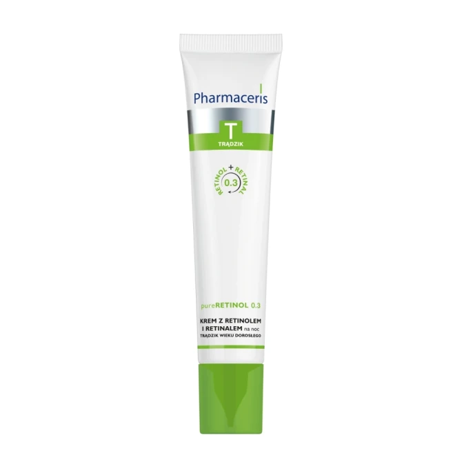 PHARMACERIS T pureRETINOL 0.3 Krem Z Retinolem Na Trądzik Wieku Dorosłego - 40 ml
