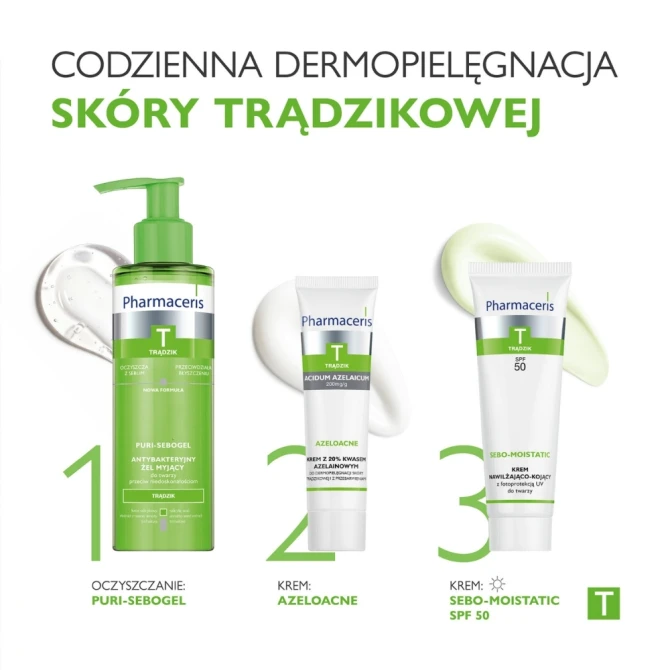PHARMACERIS T AZELOACNE Krem z 20% kwasem azelainowym do dermopielęgnacji skóry trądzikowej i z przebarwieniami