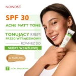 PHARMCAERIS T ACNE MATT TONE Tonujący krem przeciwtrądzikowy BB 02 Natural SPF30 - 30ml