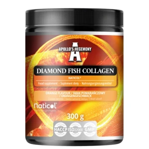Apollo's Hegemony Diamond Fish Collagen suplement diety w proszku pomarańcza 300g