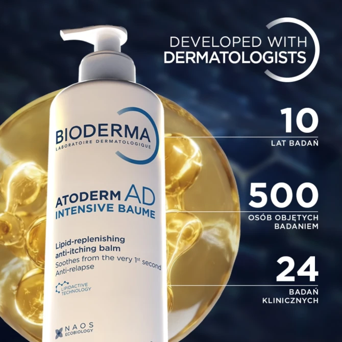 BIODERMA ATODERM AD Intensive Balsam emolientowy do skóry bardzo suchej i skłonnej do atopii - 200ml
