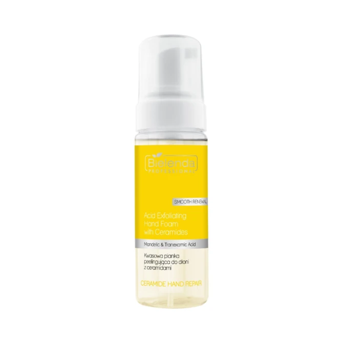 BIELENDA PROFESSIONAL Ceramide Hand Repair Kwasowa pianka peelingująca do dłoni z ceramidami 160 ml