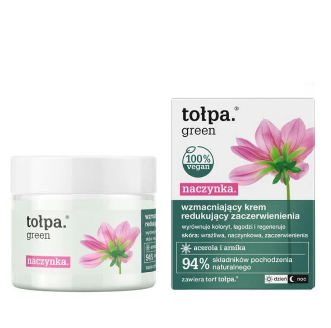 TOŁPA GREEN Wzmacniający krem redukujący zaczerwienienia 50 ml
