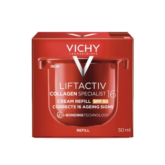 VICHY LIFTACTIV Collagen Specialist 16 Przeciwzmarszczkowy Krem SPF50 - 50ml REFILL (Uzupełnienie)