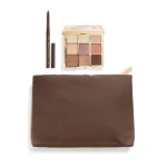 PAESE Zestaw Świąteczny BROWNIE EYES SET Selfglow paleta cieni Nude 12,5g + Kredka do oczu Eyegasm Kajal Brown 0,35g
