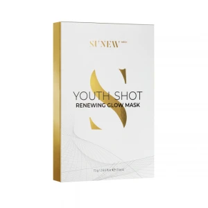 SUNEWMED+ Youth Shot Renewing Glow Mask Regenerująca maska w płachcie do twarzy 3 szt. 3x25 g