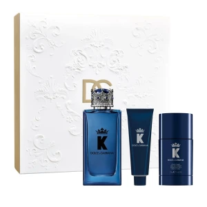 Dolce & Gabbana K by Dolce &amp; Gabbana zestaw woda perfumowana spray 100ml + dezodorant sztyft 75g + żel pod prysznic 50ml