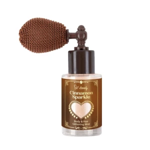 Lovely Cinnamon Sparkle Body &amp; Hair Glittering Mist rozświetlająca mgiełka do ciała i włosów 2.4g