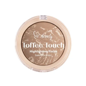 Lovely Toffee Touch Highlighting Finish Baked Powder wypiekany bronzer do twarzy i ciała 01 9g