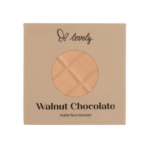 Lovely Walnut Chocolate Pressed matowy puder brązujący do twarzy 9g