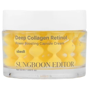 Sungboon Editor Deep Collagen Retinol Power Boosting Capsule Cream ujędrniający krem w kapsułkach z retinolem i kolagenem 50ml