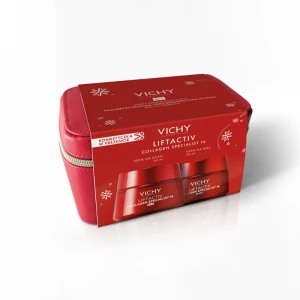 VICHY LIFTACTIV COLLAGEN SPECIALIST Zestaw prezentowy (krem na dzień 50 ml + krem na noc 50 ml) z elegancką kosmetyczką
