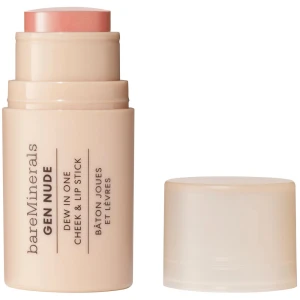 bareMinerals Gen Nude Dew in One Cheek &amp; Lip Stick kremowy sztyft do policzków i ust Call My Blush 4.5g