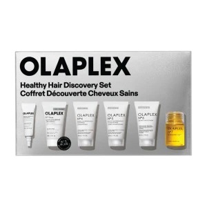 OLAPLEX Healthy Hair Discovery Set - No.0.5 Scalp Longevity Treatment 5 ml + No.3 Bond Repair Treatment 30 ml + No.4 Shampoo 30 ml + No.5 Conditioner 30 ml + No.6 Bond Smoother 30 ml + No.7 Bonding Oil 7,5 ml, Kompleksowy zestaw pielęgnacyjny