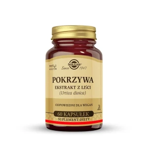 SOLGAR Pokrzywa, Dla wsparcia krążenia krwi, pracy nerek 60 kapsułek