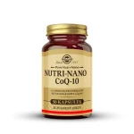 SOLGAR Nutri Nano Koenzym Q10 30 mg, Wspiera produkcję energii komórkowej oraz ochronę antyoksydacyjną 50 kapsułek