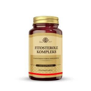 SOLGAR Fitosterole Kompleks, Regulacja poziomu cholesterolu 100 kapsułek