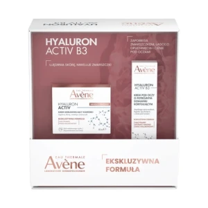AVENE Zestaw HYALURON ACTIV B3 krem odbudowujący na dzień 50ml + krem pod oczy 15ml