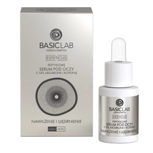 BasicLab ESTETICUS SERUM PEPTYDOWE POD OCZY Z ARGIRELINĄ 10% NAWILŻENIE I UJĘDRNIENIE 15 ml
