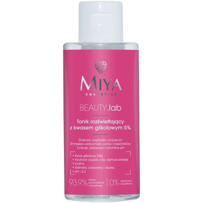MIYA Cosmetics Beauty.lab Tonik Złuszczająco- Rozświetlający z kwasem glikolowym 5% - 150ml (id: 2180)