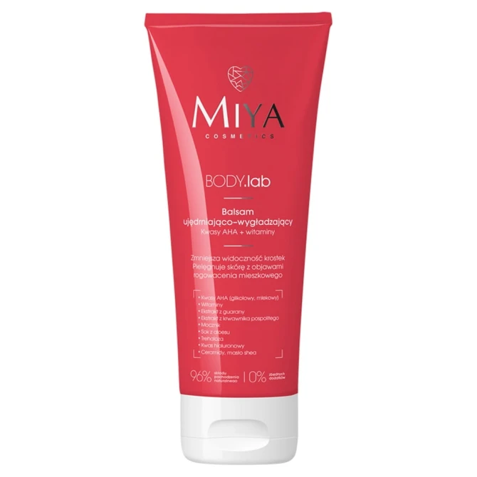 MIYA Cosmetics BODY.lab Ujędrniająco-Wygładzający Balsam z kwasami AHA i witaminami - 200ml (id: 33231)