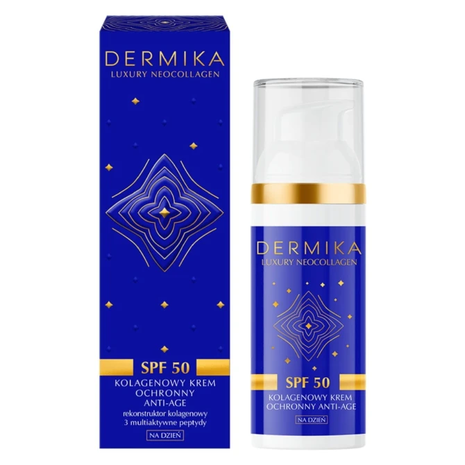 DERMIKA Luxury Neocollagen Kolagenowy Krem Ochronny Anti-Age SPF50 - 50ml (id: 34653)