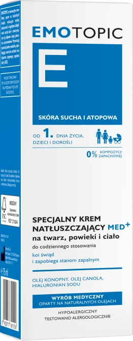 EMOTOPIC MED+ Specjalny Krem Natłuszczający skóra sucha - 75 ml