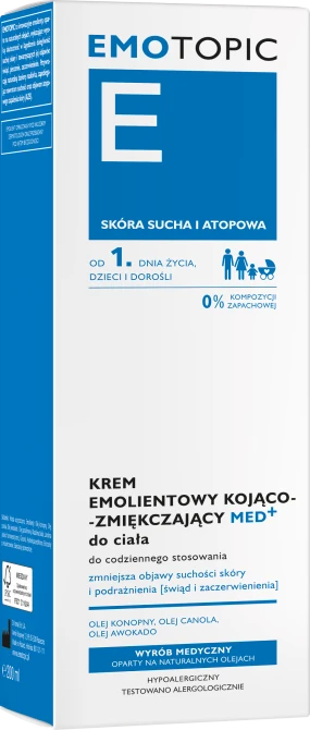 EMOTOPIC Krem Kojąco-Zmiękczający - 200 ml