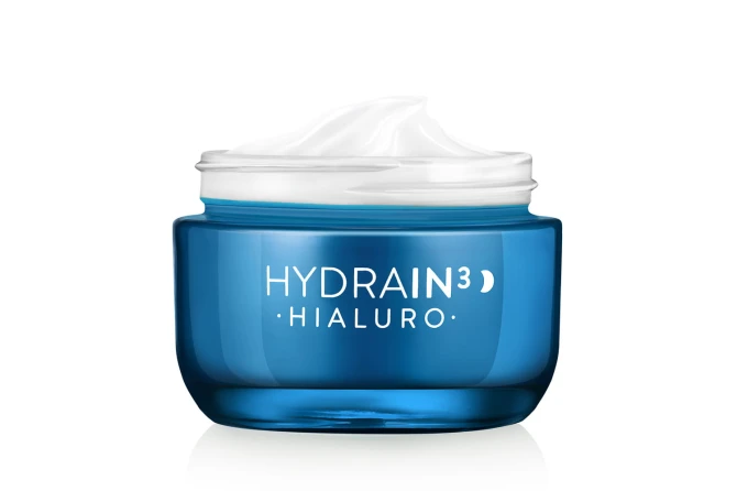 DERMEDIC HYDRAIN3 HIALURO krem na noc 50 ml, słoik otwarty.jpg